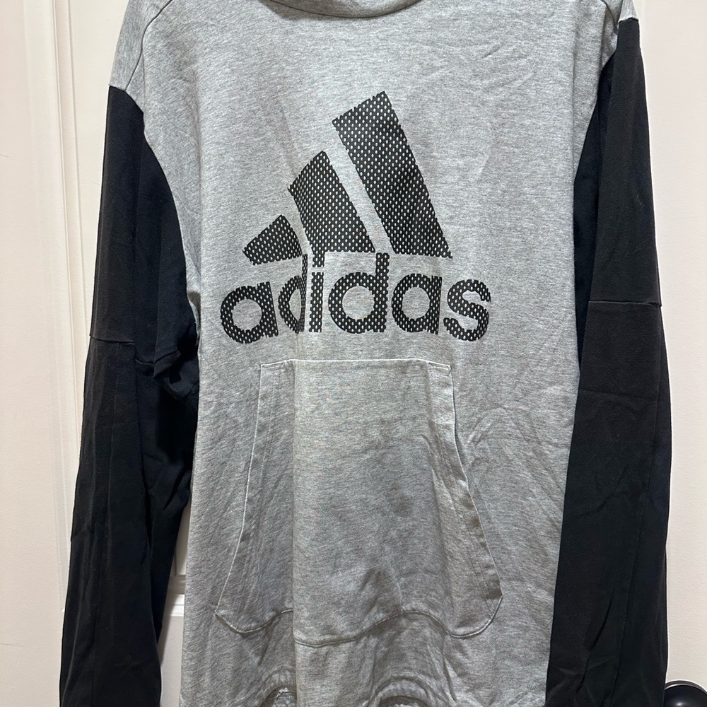 Adidas Heather Gray Hoodie